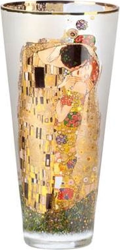Goebel - Gustav Klimt | Vaas De Kus 30 | Artis Orbis - glas - 30cm - met echt goud