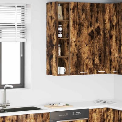 vidaXL - Hangkast - Rook - Eiken - 20 - x - 29,5 - x - 100 - cm - Bewerkt - hout
