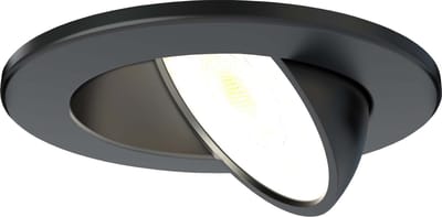 Ledvion - LED Inbouwspot - Zwart - Dimbaar - 5W - IP65 - CCT - COB - Ø75mm