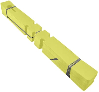 CombiCraft Losse sleufetiketten geel - 210x20mm - bundel van 100 stuks
