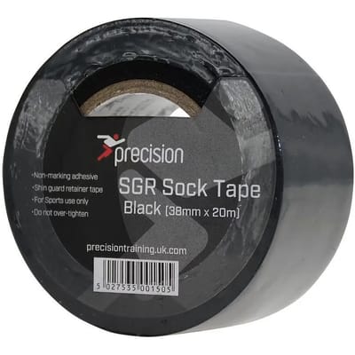 Precision Sokkentape 20  M X 38 Mm Pvc Zwart 5 Stuks