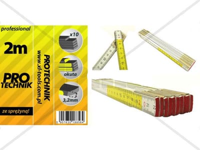 Opvouwbare Houten Meetlat PRO 1 Meter