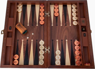 Helena Wood Art Backgammon bord - Luxe handgemaakt van hout - Tavla - 52 x 32 cm