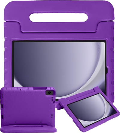 Hoesje - Geschikt voor Samsung Galaxy Tab A11 / A9 - Kinderhoes Shockproof Bumper - Kidsproof Case - Tablethoes - Kinder Hoes Cover - Paars