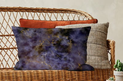 Sierkussens - Kussentjes Woonkamer - 60x40 cm - Agaat steen - Black en gold - Edelsteen