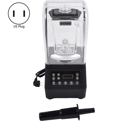 Broyeur à glace intelligent ménager 1,6 L Mixeur silencieux Extracteur de jus avec couvercle scellé Prise US 1800W 110V white