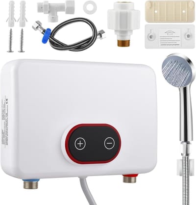 Doorstroomverwarmer Met Douchekop set – Doorstromer met Toucheknop – Doorstromer Douche Elektrisch - modern
