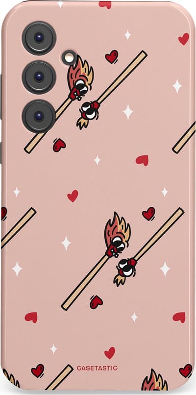 Casetastic Hoesje Geschikt voor Samsung A35 - Stijlvolle Beschermende Duo-layer Case - Vurige liefde