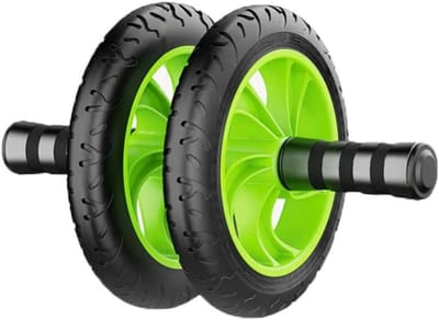 Buikspierwiel - Buikroller Trainer - Core Training - Automatische Rebound - Extra Brede Wielen - Zwart