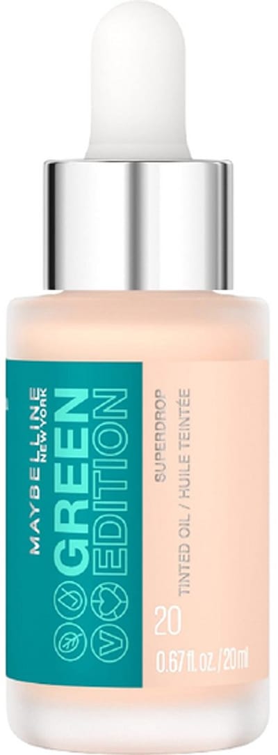 Maybelline Green Edition Superdrop Tinted Oil - 020 - Foundation - VEGAN - 20 ml