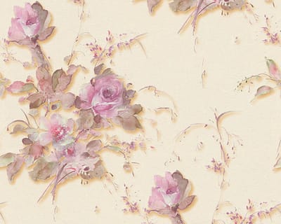 Rose bloemen behang 676665