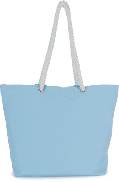 Kimood Totebag in marinestijl KI3209 - Washed Dream Blue - One size