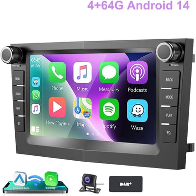 ESSGOO 4 + 64 GB CarPlay voor Opel Astra Corsa Zafira - Draadloos Apple Carplay en Android Auto - Android 14 - Radio met navigatie - 7 inch HD touchscreen - WIFI Bluetooth RDS MP5 - AHD Achteruitrijcamera - DAB+