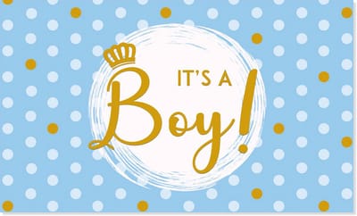 BTH - Gevelvlag It's a Boy - 150x90cm - XXL Polyester Vlag - Vlag - Feestvlaggen - Gender Reveal - Geboorte - XXL Vlag