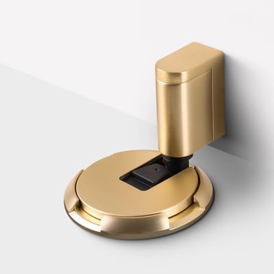 Deurstopper - Deurstop - Stijlvolle Magnetische Deurstopper in Antiek Messing – Zonder Boren of Met Schroeven Te Monteren – Sterke Magneet Deurhouder voor Thuis of Kantoor