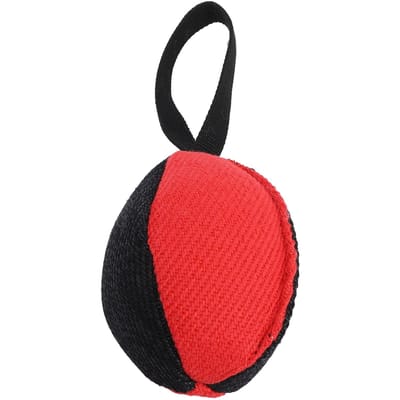 Jouets de Football pour Chien Interactifs Soulagement de l'Anxiété Jouet Balle Tire à la Corde pour Berger Allemand Belge rouge