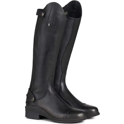 Horze Genève Leren Rijlaarzen, tieners, Black, 36