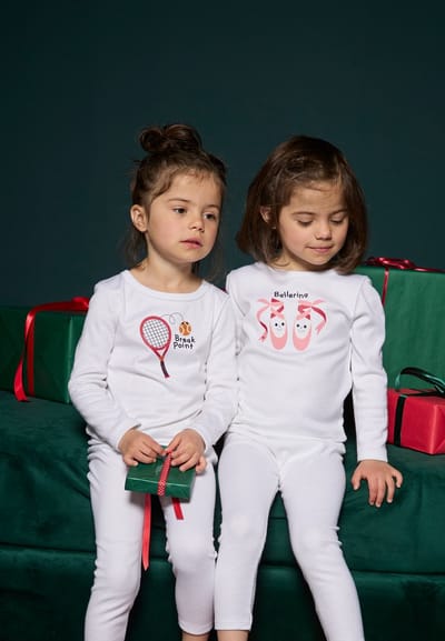 Damart - Thermolactyl T-shirts met zeefdruk voor kinderen - Kinderen - Wit - 10 JAAR