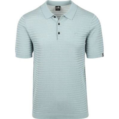 T-shirt Vanguard Knitted Poloshirt Arona Blauw