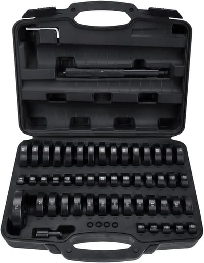 Wiellager Montageset - Lager Bussen Set - Auto Onderhoud - 52 Delig Universeel - 18-65 mm - Zwart