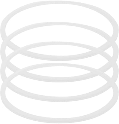 Dailygoods- Afdichtring Betrouwbare Afdichting - Siliconen Vervangring - Set van 4 - Voedselveilig - Eenvoudige Montage - 30 x 30 x 3 cm - Lunchboxring