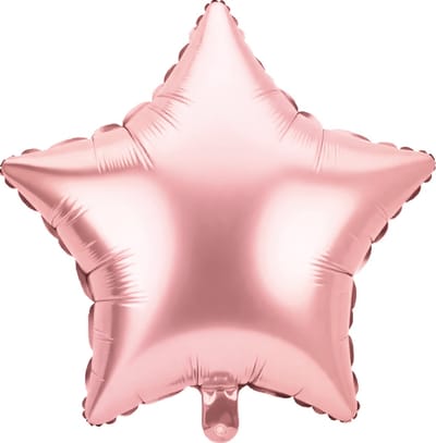 Foil balloon - Star rose gold