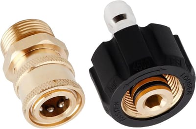 2-Pack Hogedrukreiniger Adapter Kit voor M22 14mm en 1/4 Inch Snelle Aansluitingen voor Tuin en Reiniging
