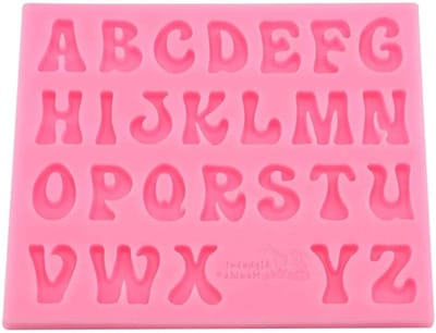 Siliconen Cake Mallen in Engelse Hoofdletters Vorm voor Fondant en Chocolade Decoratie - Set van 2