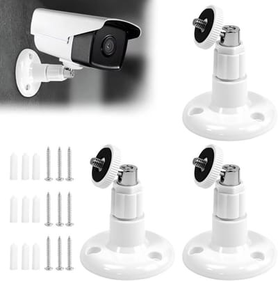 SnelShoppen - Pack van 3 Camera Beugels, Wandmontages, Geschikt voor Ring Stick Up Cam en Ring Indoor Cam, 360° Verstelbare Camera Houder, Buiten Came