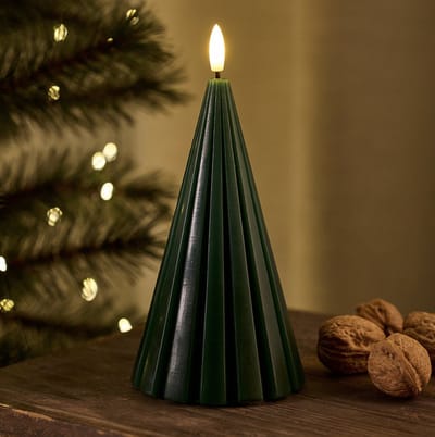 Sirius home - Laura Tree - Kerstboom - Ø9,5/H20cm - Groen - LED licht