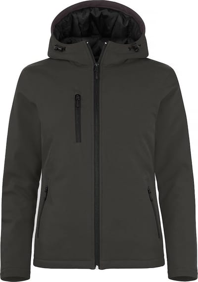 Clique Padded Hoody Softshell Women 020953 - Donkergrijs - XXL