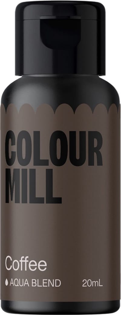 Colour Mill Aqua Blend Voedingskleurstof op Waterbasis - Coffee - 20 ml