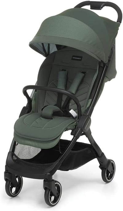 Lichtgewicht Kinderwagen - Compacte Buggy - Reizen met Kinderen - Eénhandige Sluiting - Tot 22 kg - Boskleur