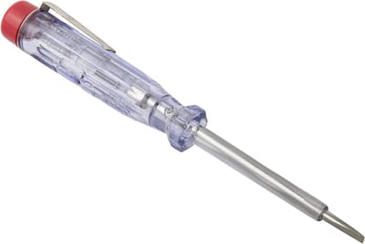 Schroevendraaier Tester - Spanningzoeker - Elektra Controleren - Lichtgevende Punt - 200-250 V - Transparant