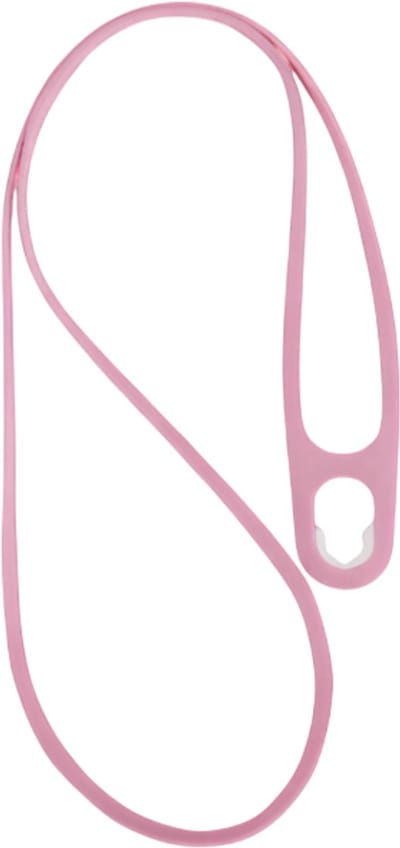 Hoge kwaliteit universele afneembare siliconen telefoon lanyard met 360° rotatie – Roze – Sport nekkoord voor mobiele telefoon, tablet en ID-kaart