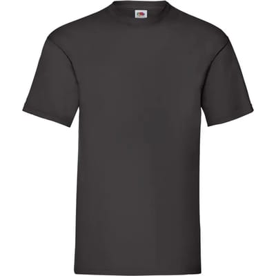 T-shirt Fruit van het weefgetouw Valueweight volwassen neger - S