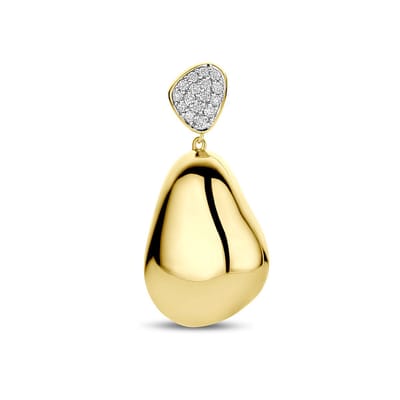 14K geelgouden hanger diamant 0.20ct h si 34 mm - 4034499