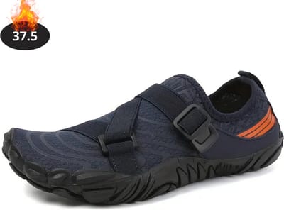 Livano Waterschoenen Voor Kinderen & Volwassenen - Aqua Shoes - Aquaschoenen - Afzwemschoenen - Zwemles Schoenen - Marineblauw - 37.5