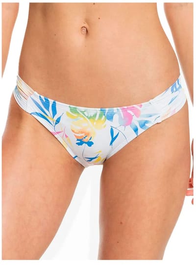 Roxy Printed Beach Classics Mode Bikinibroekje Wit L Vrouw