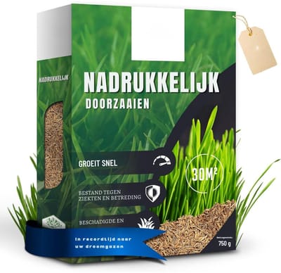 DnA® Graszaad - Graszaad Herstel - Graszaad Schaduw - Graszaad Speelgazon - Groen - 20cm x 15cm x 13cm