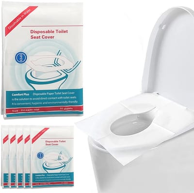 Wegwerp Toiletzitting, 60 stuks, Hygiënische en Waterdichte Toiletbrilhoes voor Reizen