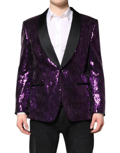 Paillet Blazer Met Sjaalkraag