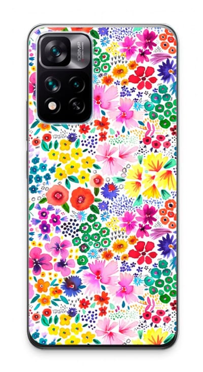 Case Company® - Hoesje geschikt voor Xiaomi 11i hoesje - Little Flowers - Soft Cover Telefoonhoesje - Bescherming aan alle Kanten en Schermrand