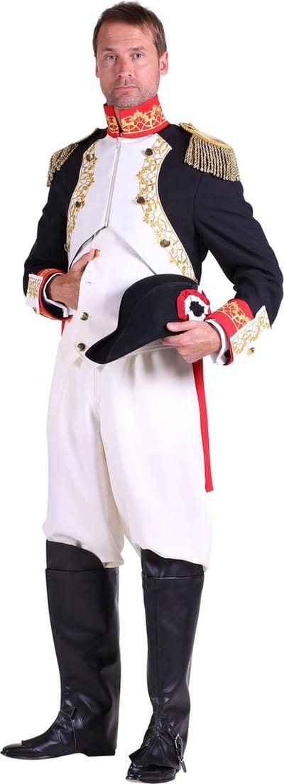 Napoleon Kostuum Heren - Carnaval - Admiraal - Jas - Vest - Broek - Maat S