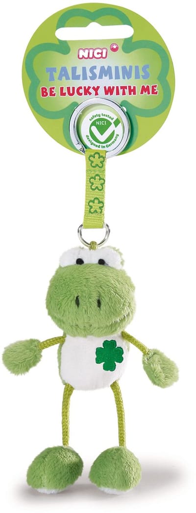 NICI Sleutelhanger Talisminis Kikker 7cm, Groen