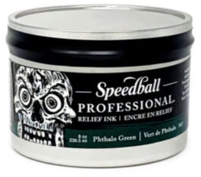 Professional Phthalo Blue relief ink - Speedball