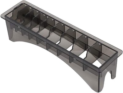 Opbergdoos voor kammen, rechthoekige plastic organizer voor 10 messen, combi-opslagbox voor kappersgereedschap en kammen, ideaal voor salons en thuiskappers
