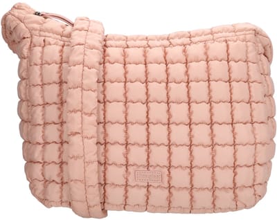 Beagles Valencia Schoudertas - Puffy Tas - Nylon - Verstelbare Schouderband - Ritsvak - Trendy - Crossbody - Oudroze