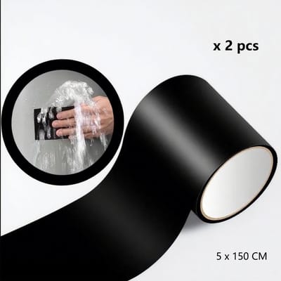Super Sterk Waterdichte Tape - Onderwater plakband - Klus & Reparatie Tape - Waterbestendig - Rubber - Voor Zwembad Reparatie Zwembad Tent Lekkages Badkamer - 5 x 150 CM - 2 Stuks