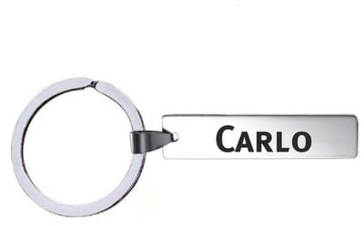 Sleutelhanger Met Naam - Carlo - RVS